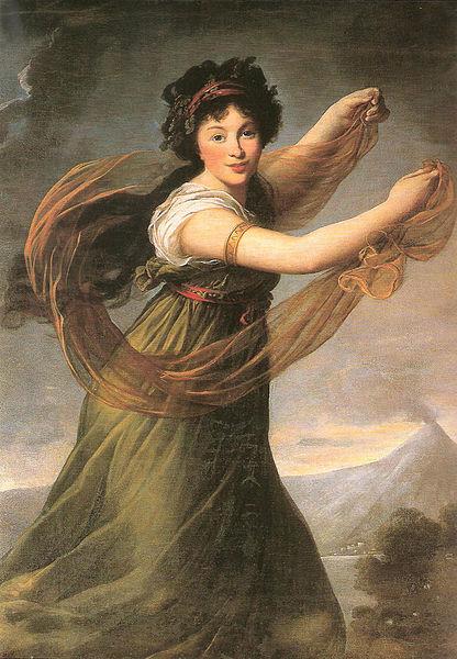 Elisabeth LouiseVigee Lebrun Portrait of Pelagie Sapiezyna nee Potocka